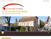 Tablet Screenshot of ig-humboldt-gremberg.de